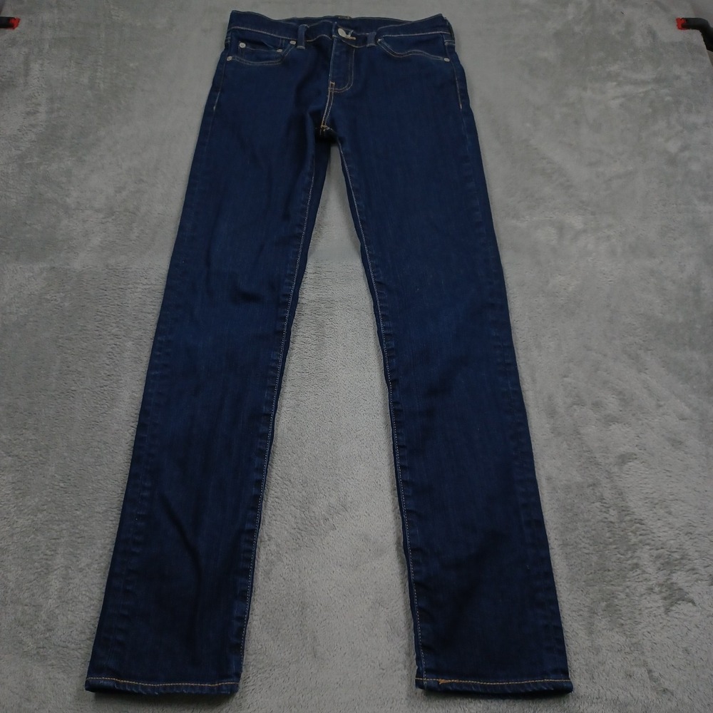 Levis 511 Jeans Mens 30x32 Blue Denim Slim Fit Distressed Pockets Cotton A2